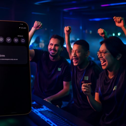 9bd notification panel beside phone